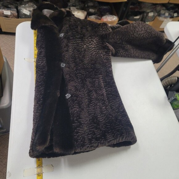 VTG Sportowne Womens Afghan Penny Lane Fur Coat Size 8 Mob Wife Indie Sleaze - Picture 11 of 14